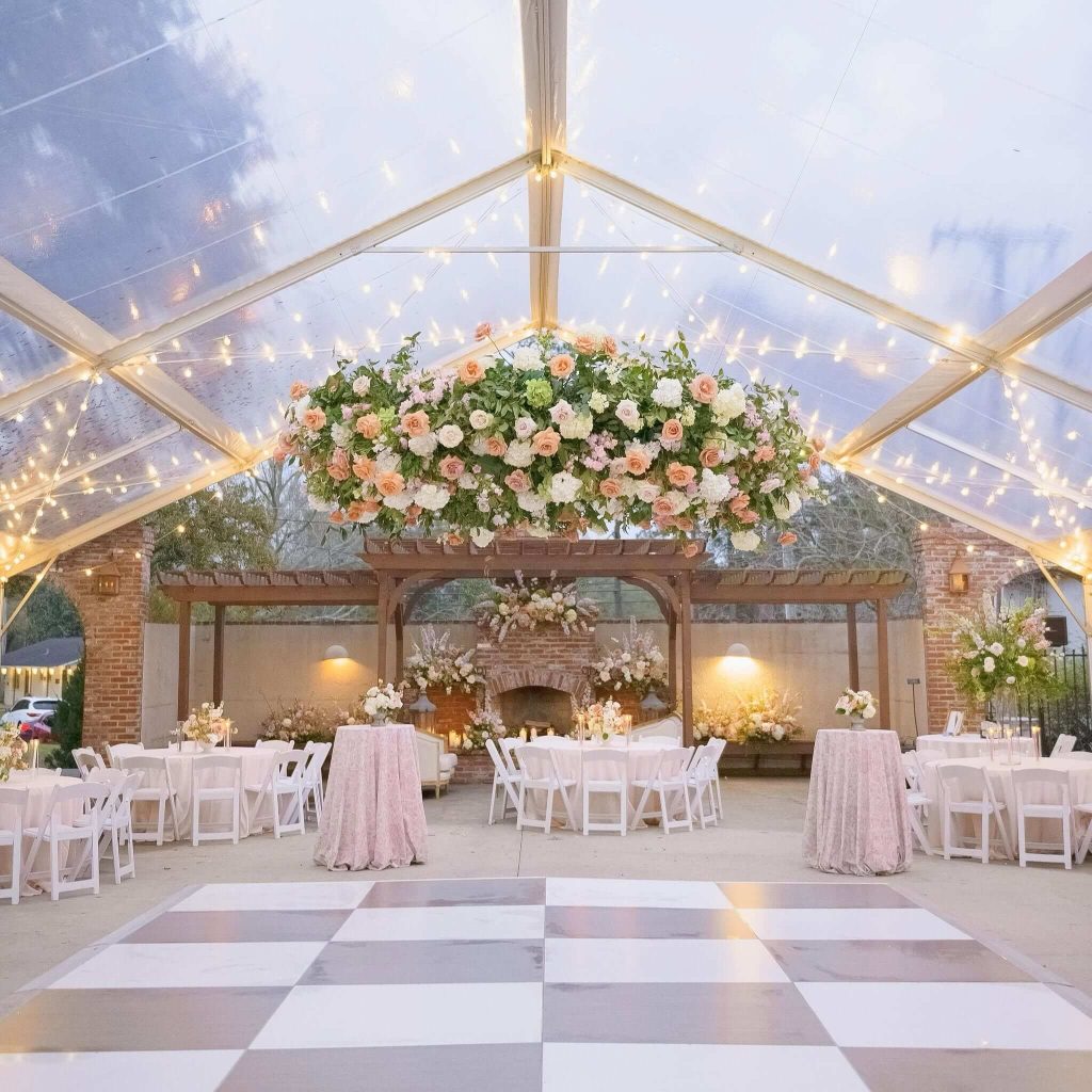 Romantic Courtyard Reception