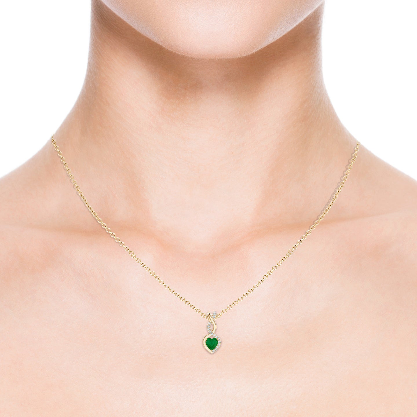 Emerald Accent Necklace