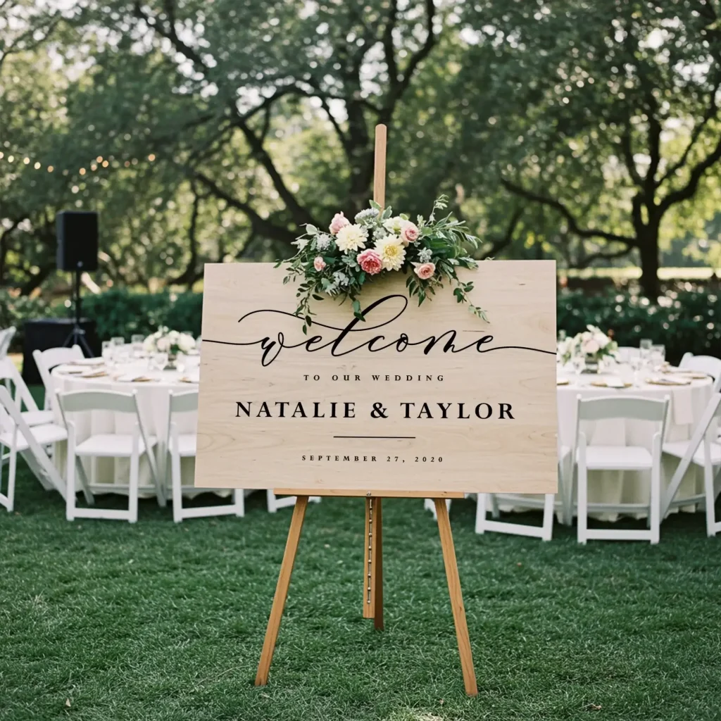 Wooden Wedding Signage